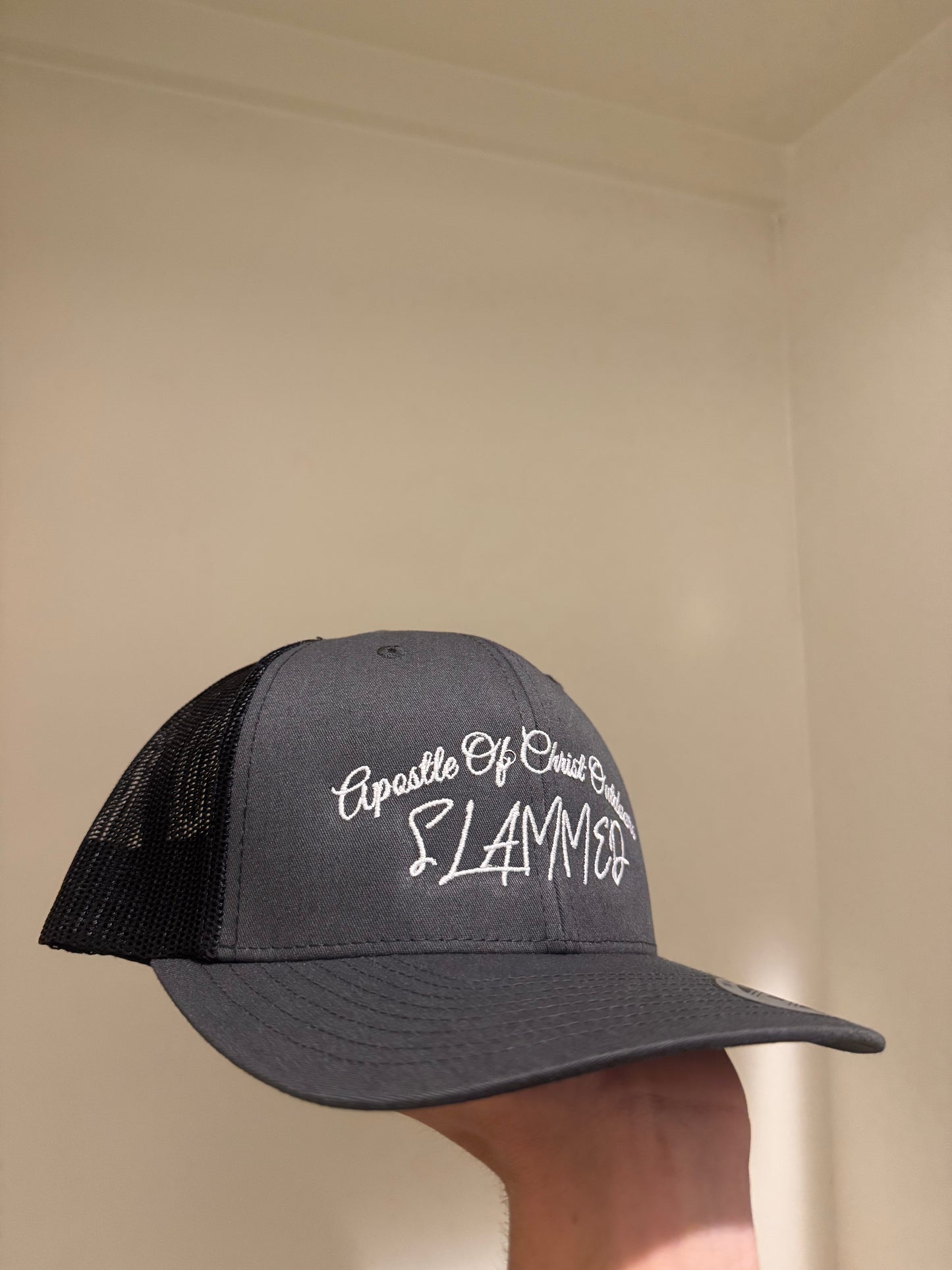 Grey/Black "SLAMMED" Curved - Bill