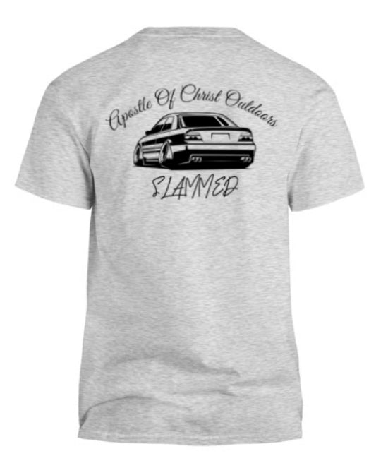 Jesus Saves "SLAMMED" Grey Tee